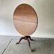 English antique Georgian oak tilt-top tripod base table