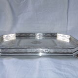 Serving tray punch goldsmith Martin Hall - Co silver metal eagle crown