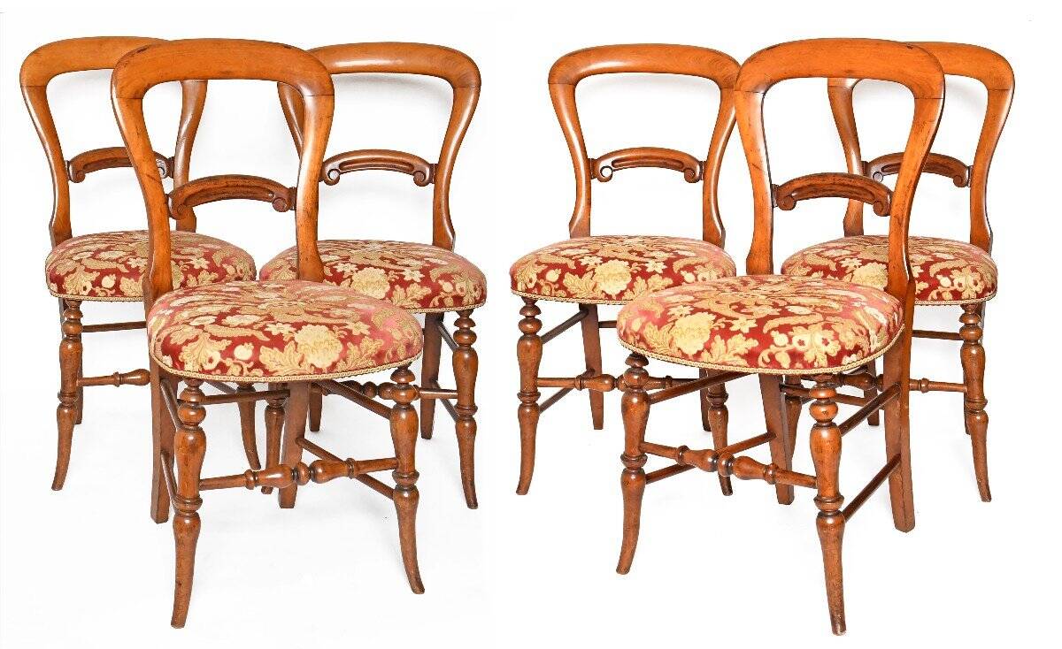 Set of 6 Louis Philippe period chairs