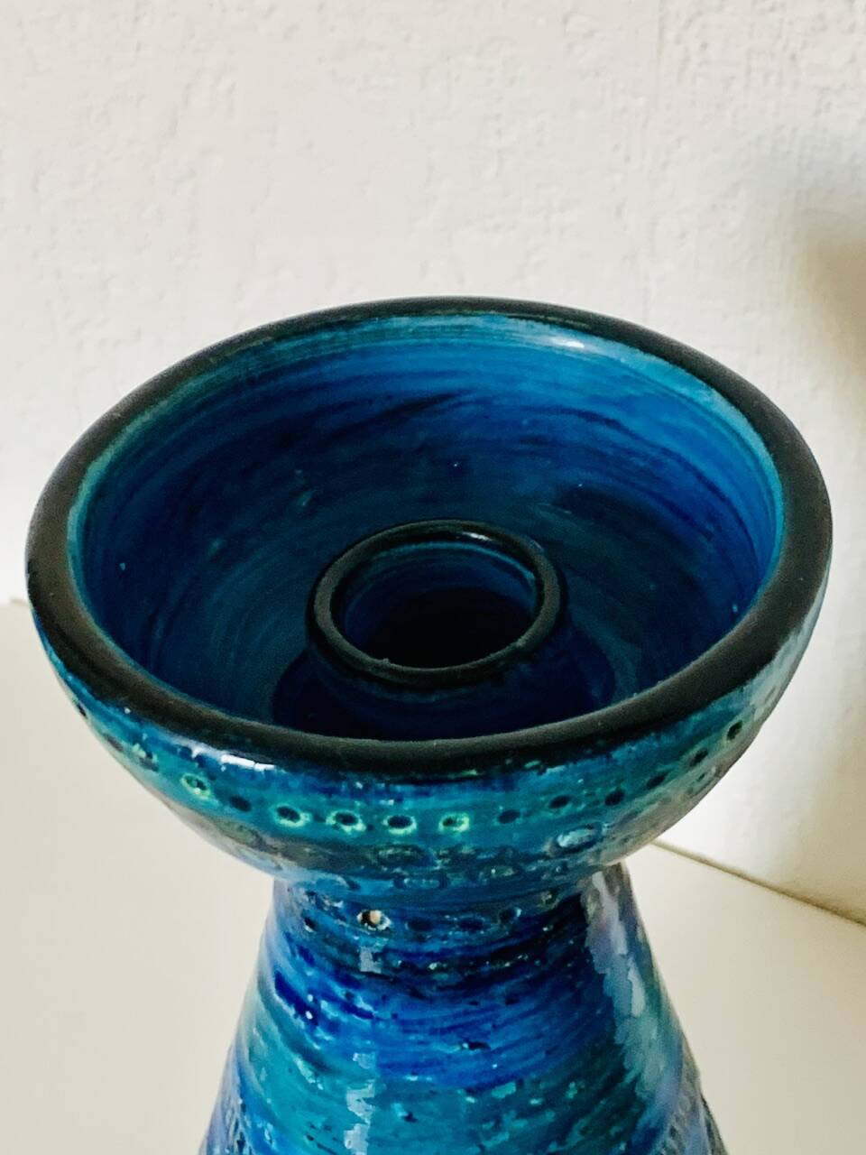 Bougeoir / Vintage Candle Holder Rimini Blue by Bitossi, 1950s
