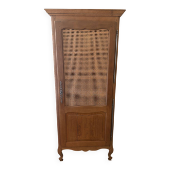 Cane-work oak bonnetière