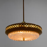 Space Age Metal Pendant by LUDIB Bratislava, Czechoslovakia, 1960s