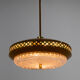 Space Age Metal Pendant by LUDIB Bratislava, Czechoslovakia, 1960s