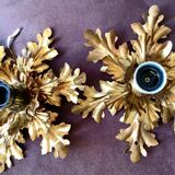 Hollywood Regency style Florentine wall lights