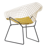 Vintage Harry Bertoia Diamond chair, Knoll, circa 1960s, reupholstered