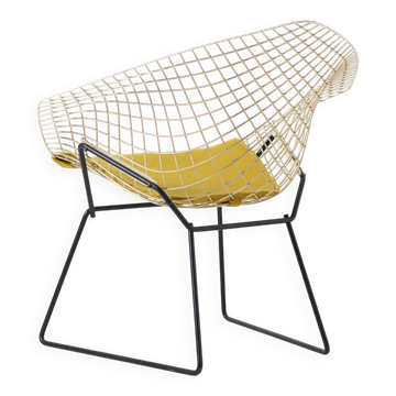 Vintage Harry Bertoia Diamond chair, Knoll, circa 1960s, reupholstered