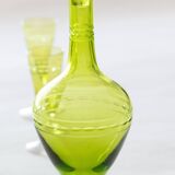 Chartreuse Green Baccarat Crystal Liquor Service 1900