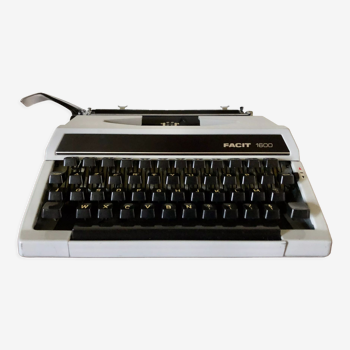 Machine à écrire blanche Facit 1600