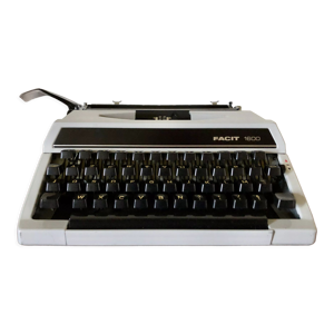 Machine à écrire blanche
