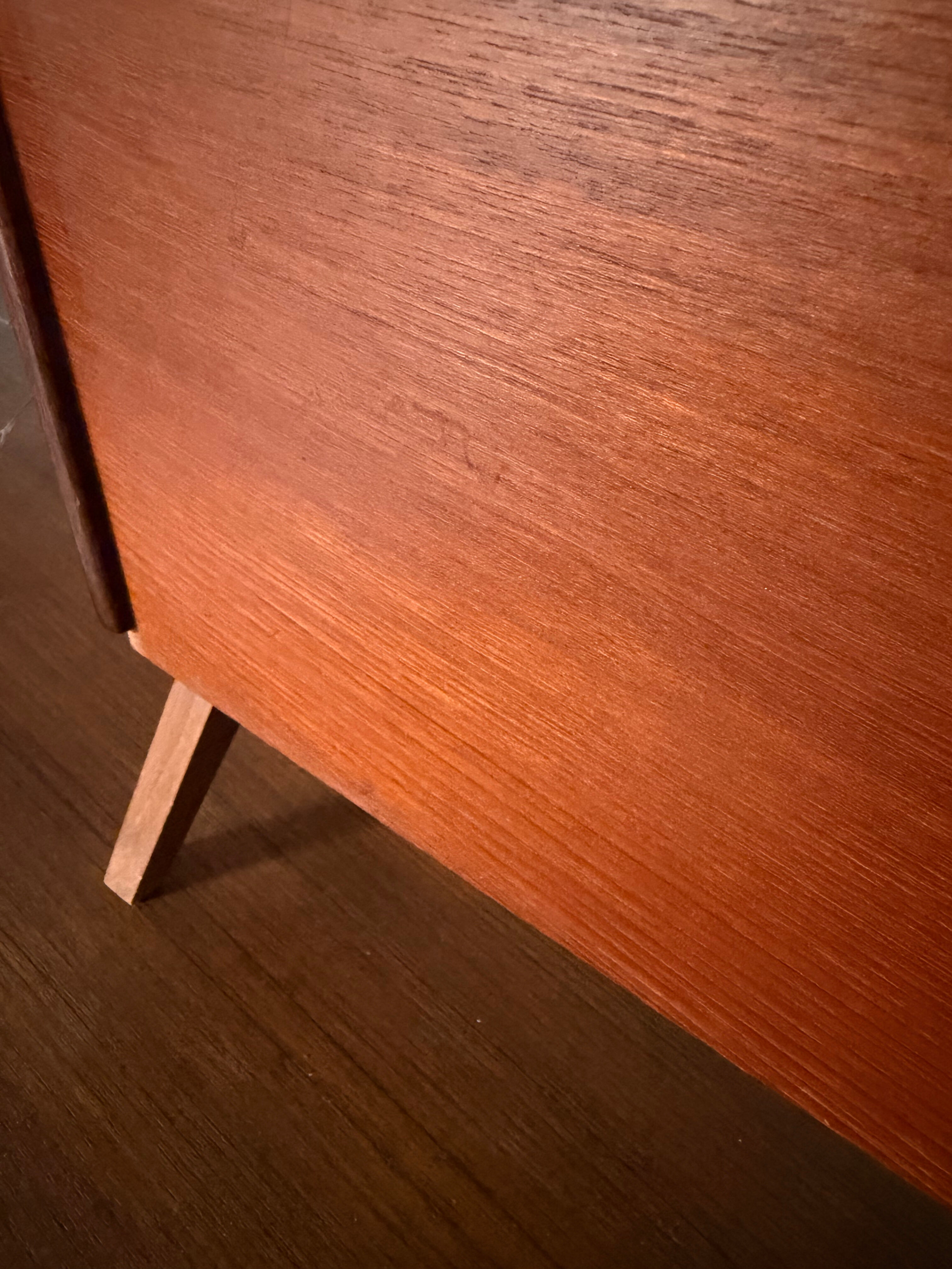 Vintage Scandinavian teak magazine rack