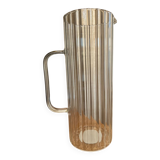 Worked glass carafe