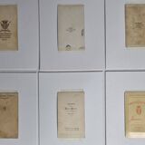 Ensemble de 6 photographies anciennes, portraits studio du XIXe siècle, hommes, femmes et enfants