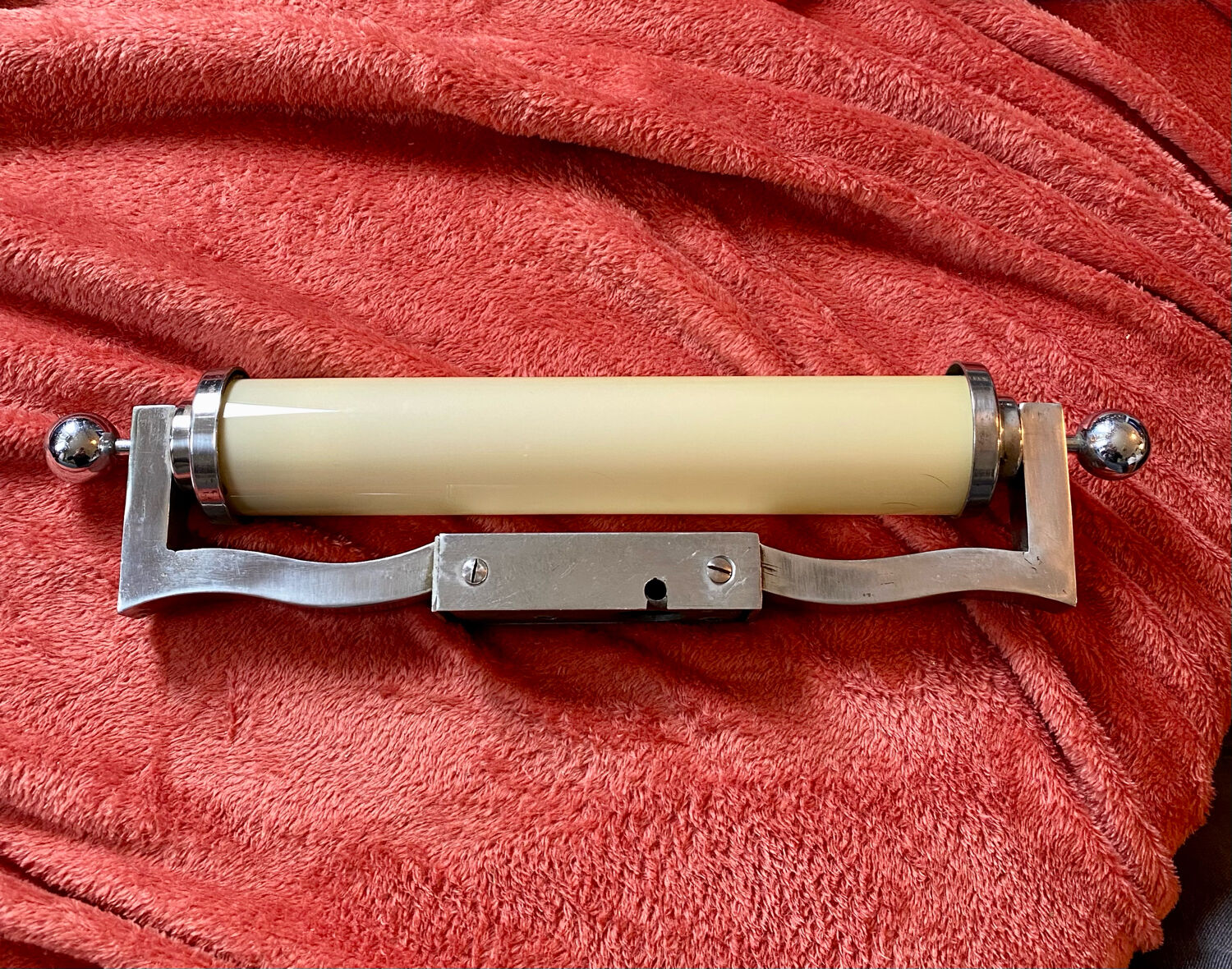 Bahaus chrome wall lamp