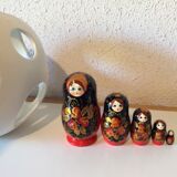 Vintage vintage ancient Russian Matriochkas dolls