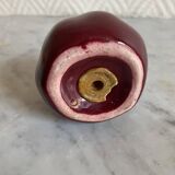 Set of ceramic salt and pepper shakers in the shape of a pumpkin tomato