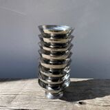8 stainless steel cups 1970