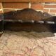 Antique large kitchen utensil shelf - dark wood - origin alsace early 19th century