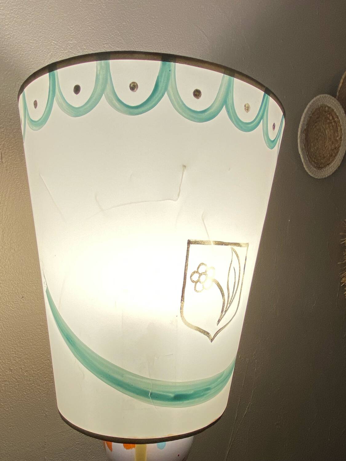 Vintage soldier floor lamp Suzanne bonnichon