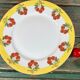6 dessert plates vintage cherry Limoges porcelain