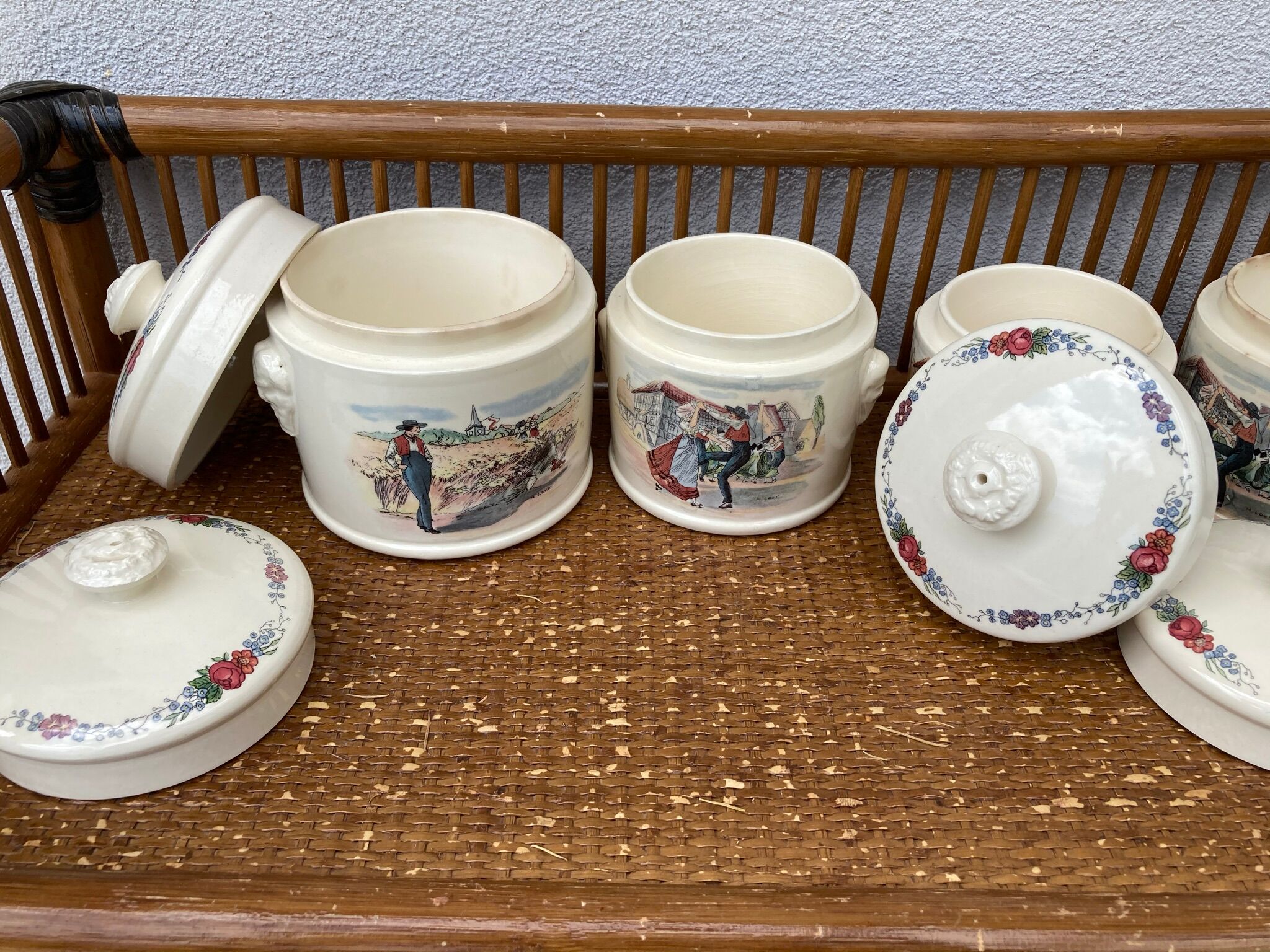 4 pots foie gras Sarreguemines Obernai