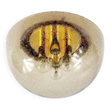 Large mushroom shape flush mount/ceiling light from limburg, germany, 1970s