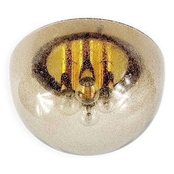 Large mushroom shape flush mount/ceiling light from limburg, germany, 1970s
