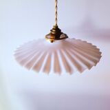 Suspension in pleated opaline 1950