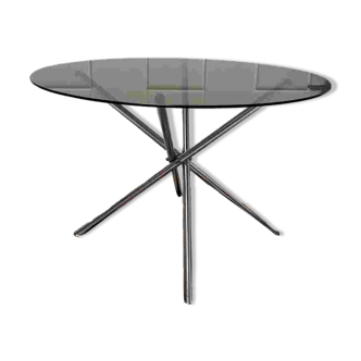 Smoked glass table