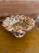 Antique White & Pink Openwork Braided Ceramic Barbotine Cup Vintage