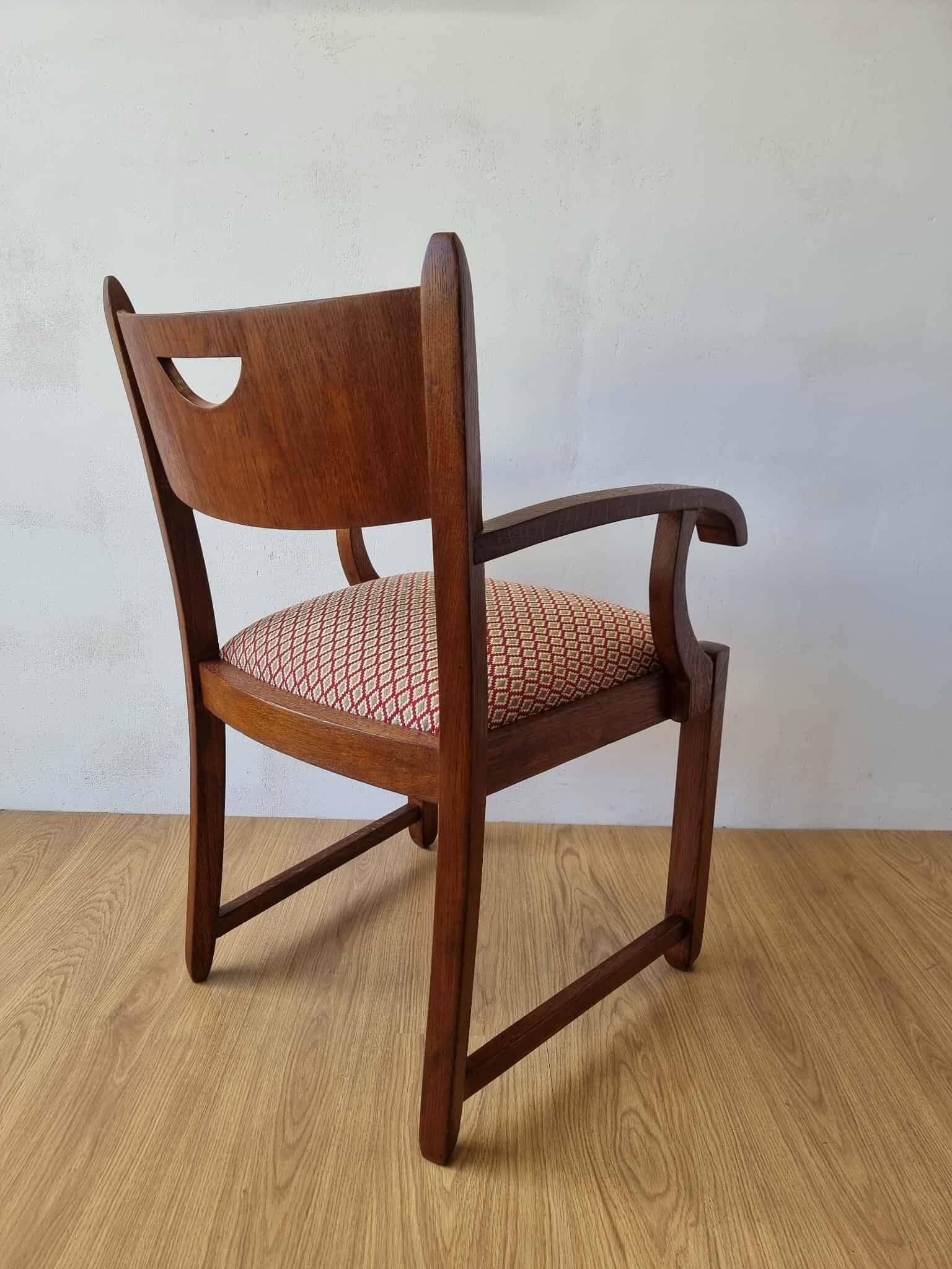 Oak office chair from the 1950s.