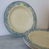 Assiettes creuses anciennes Terre de Fer Salins