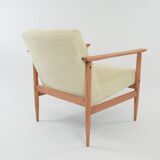 M ivory velvet armchair