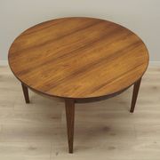Round rosewood table, Danish design, 1970s, production: Denmark
