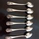 6 dessert spoons. Boulenger. 19th