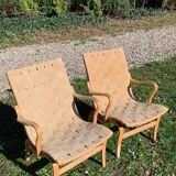 2 Eva model armchair by Bruno Mathsson for Dux (1974)