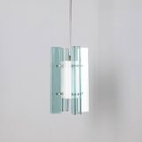 Vintage 60s chandelier in glass and plastic italian design