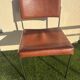 Duo de chaises vintage Skaï marron
