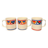 3 vintage Mobil cups