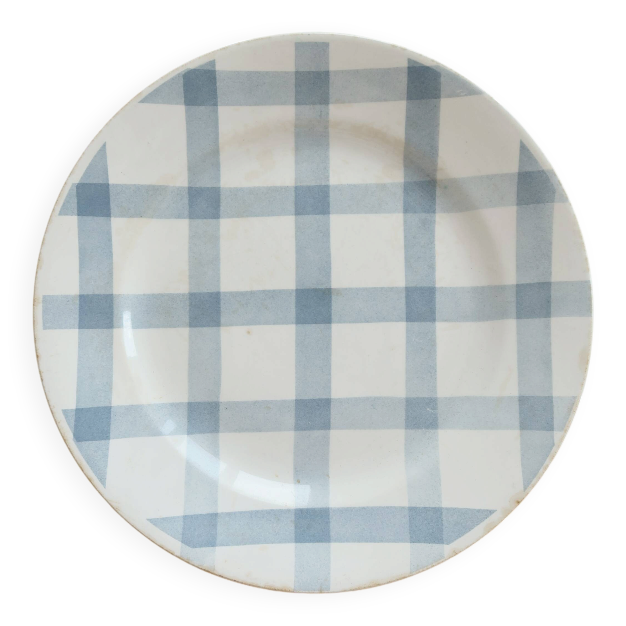 Vintage serving dish Moulin des Loups model Blue Grey Tablecloth