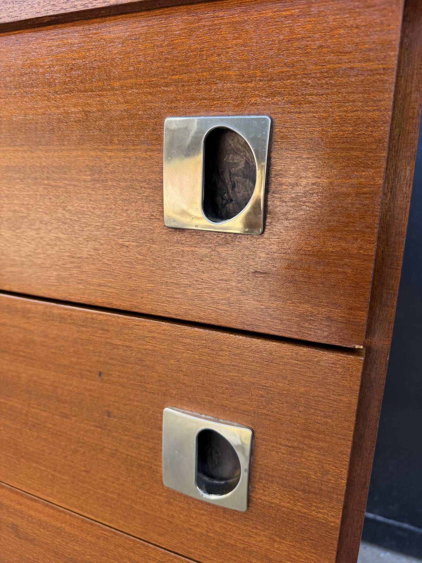 1960s teak Scandinavian style chest of drawers