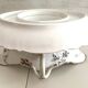 Antique Sauce Boat & Its Frame (Ravier) Fine Porcelain Louis XV Style