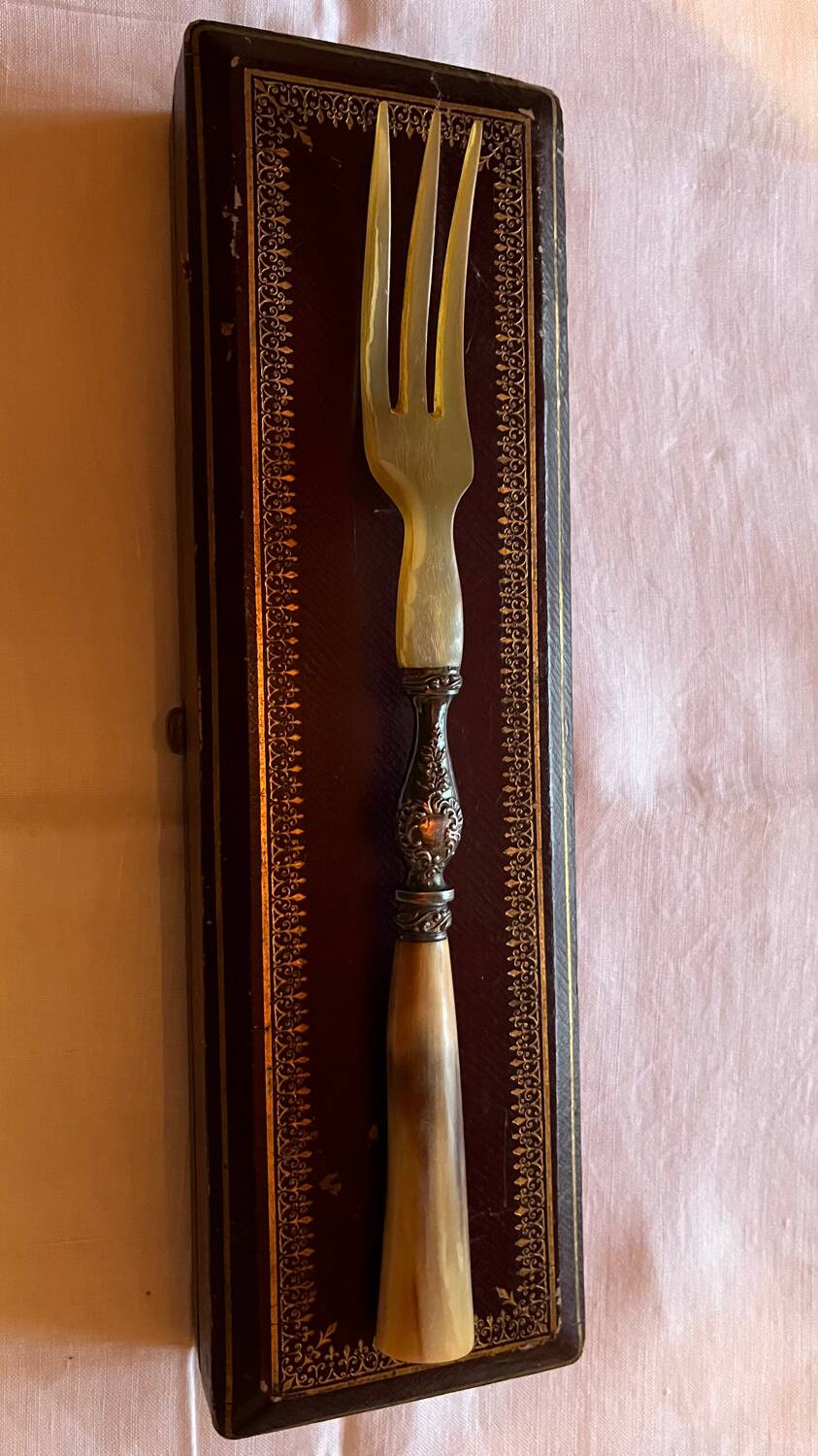 Paire  de couverts à salade vintage