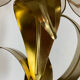 Lampe en laiton, métal et nacre