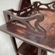 Console art nouveau period in mahogany