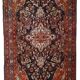 Tapis vintage fait main Tabriz du Moyen-Orient 135cm x 220cm (1950s)