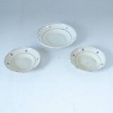 Antique Handmade Ceramic Plates, Set of Three, Italy 1900 circa