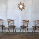 Series of 20 Scandinavian chairs or vintage wooden bistro