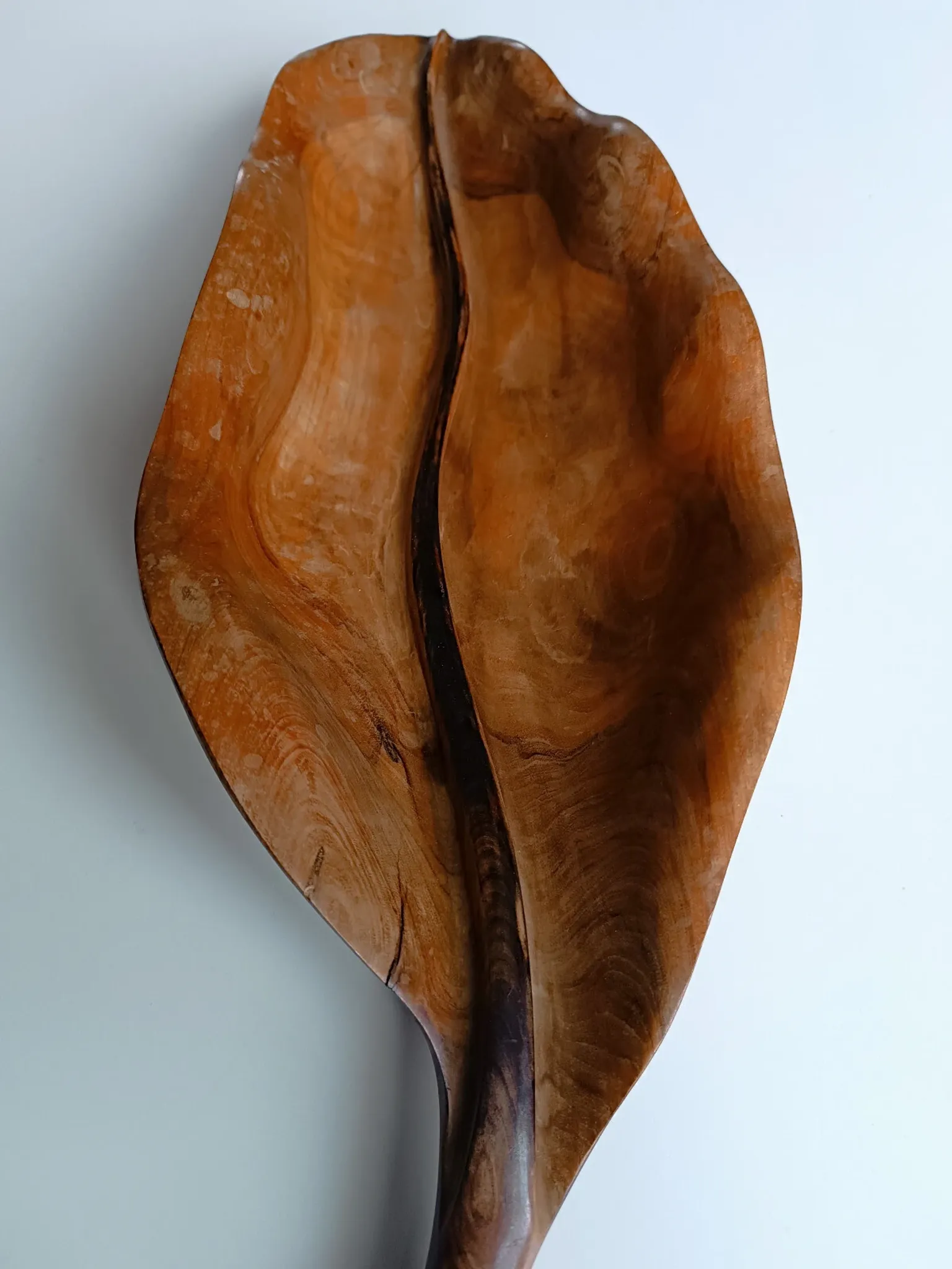 Falcon olive wood fruit bowl spain 1960