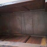 19th-century oak castle chest