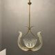 Murano glass light pendant by Ercole Barovier, 1940s